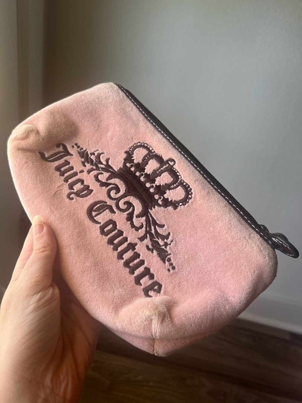 Juicy Couture Baby Pink Pouch from early 2000s